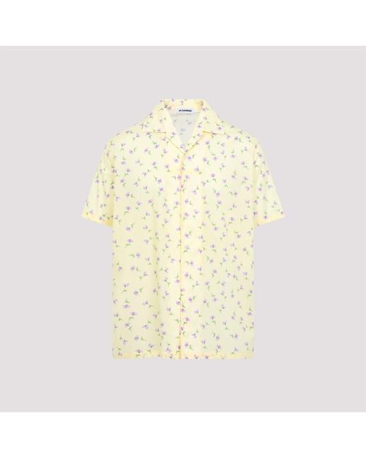 Jil Sander Yellow Cotton Shirt