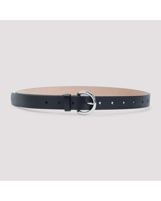 Phoebe Philo Blue Round Buckle 25Mm Belt
