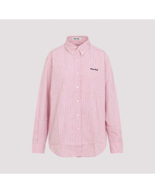 Miu Miu Pink Cotton Shirt