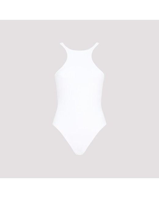The Attico White One Piece Swimsuit