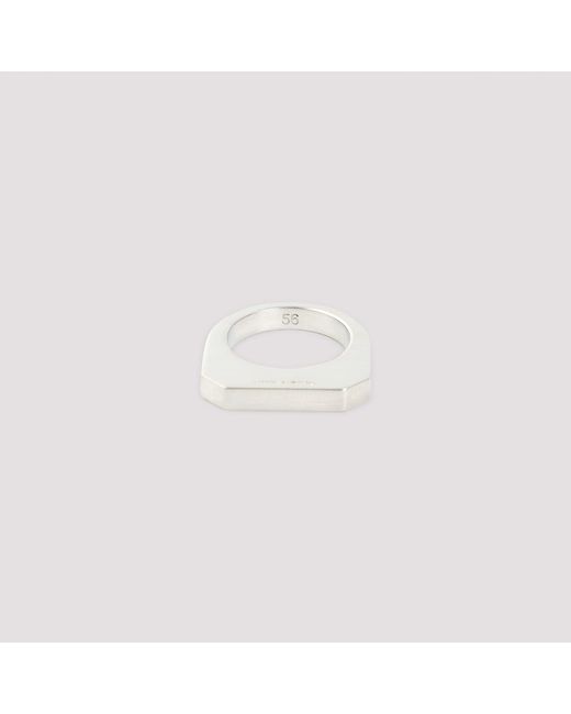 Rick Owens White Hollywood Ring
