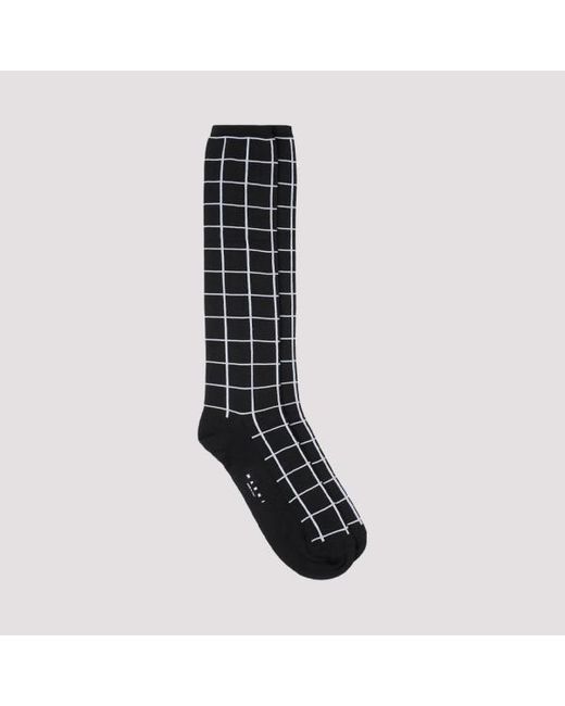 Marni Black Arni Nylon Socks for men