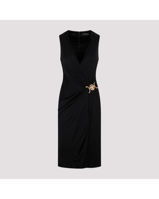 Versace Black Jersey Dress