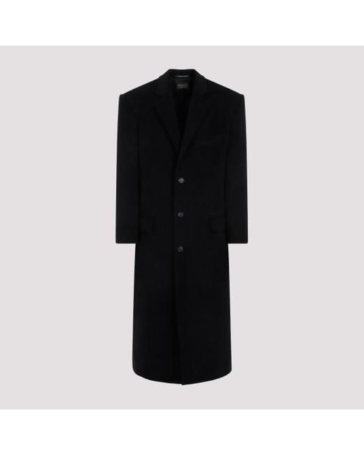 Balenciaga Black Oversized Coat for men