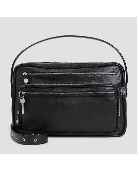 Acne Black Camero Handbag 28Cm W X 42Cm H X 11Cm D