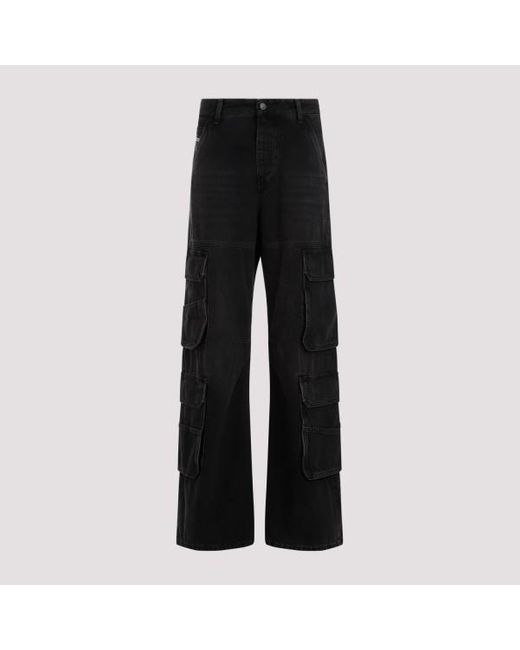DIESEL Black D-sire Cargo Jeans