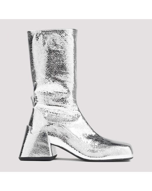 Jil Sander Gray Ankle Boot Shoes