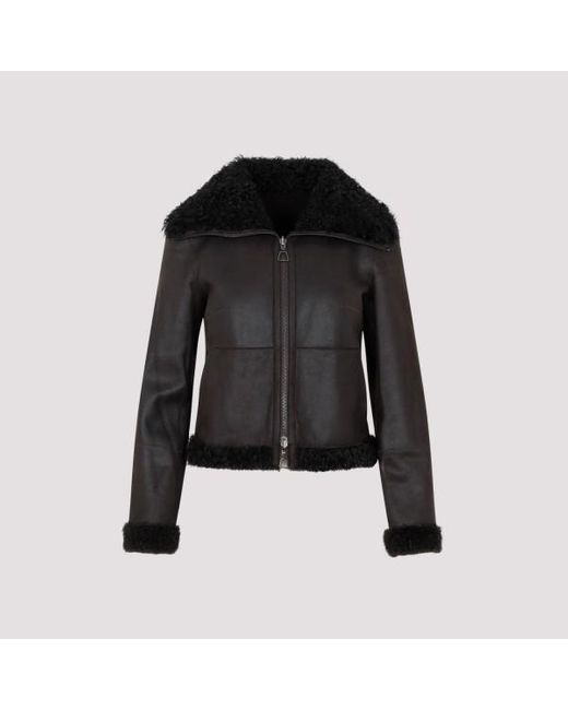 Akris Black Lamb Leather Jacket