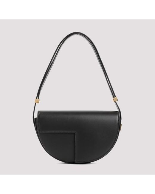 Patou Black Leather Le Petit Bag Unica
