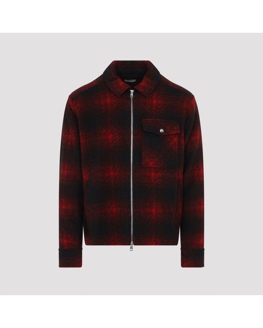 Moncler Red Shirt Jacket for men