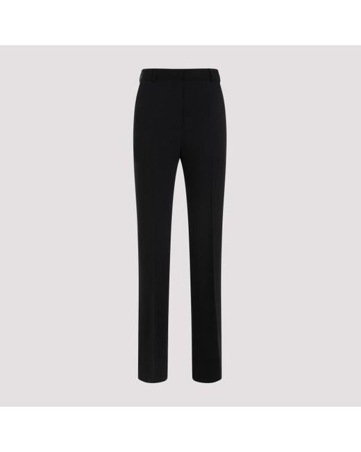 Totême  Black Totême Belt-looped Straight-leg Pants