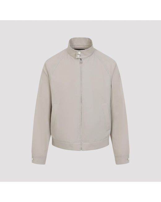 Prada Gray Cotton Jacket for men