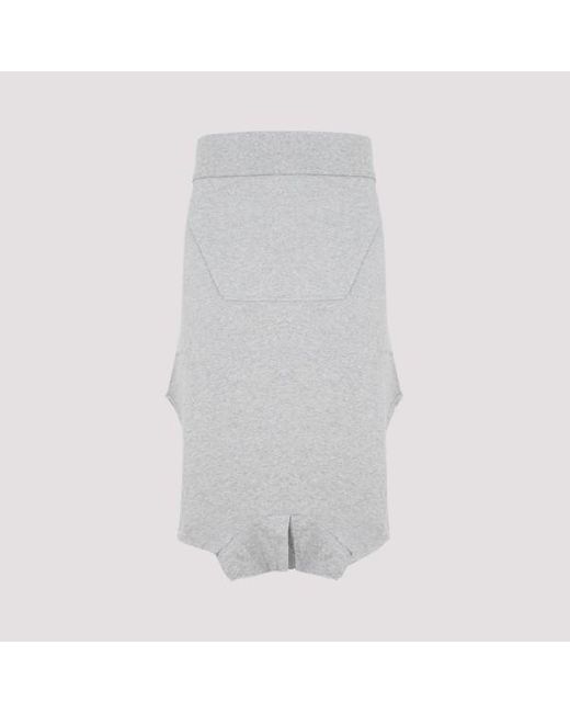 Givenchy Gray Classic Fit Hoodie Skirt for men