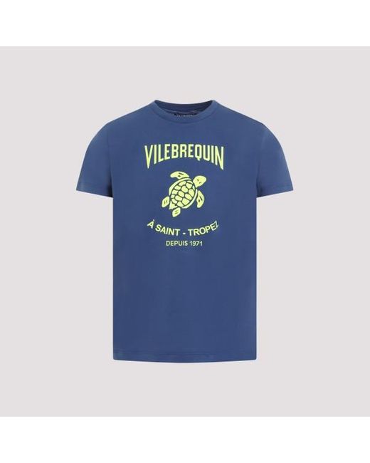Vilebrequin Blue Viebrequin T-hirt With Ogo for men