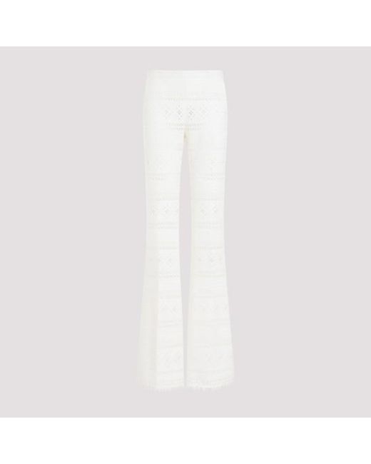 Ermanno Scervino White Polyester Pants