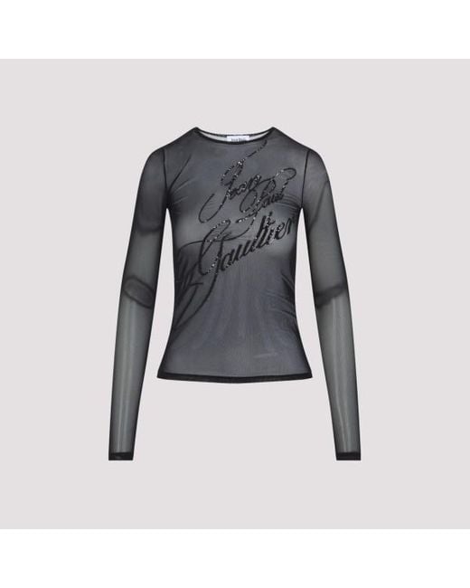 Jean Paul Gaultier Blue Sequins Top