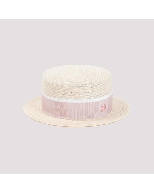 Maison Michel Pink Aion Ichel Augute Hat