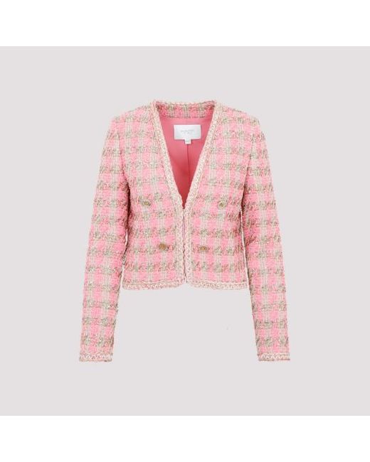 Giambattista Valli Pink Polyamide Jacket