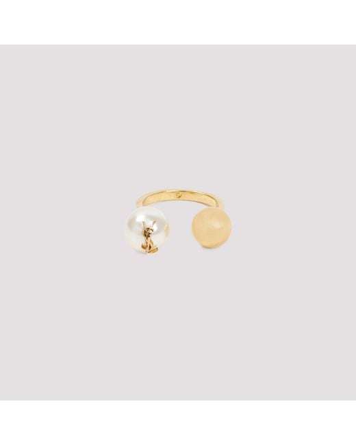 Saint Laurent Metallic Elegant Ring For