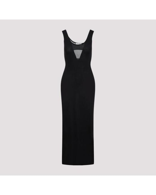 Saint Laurent Black Wool Tank Dress
