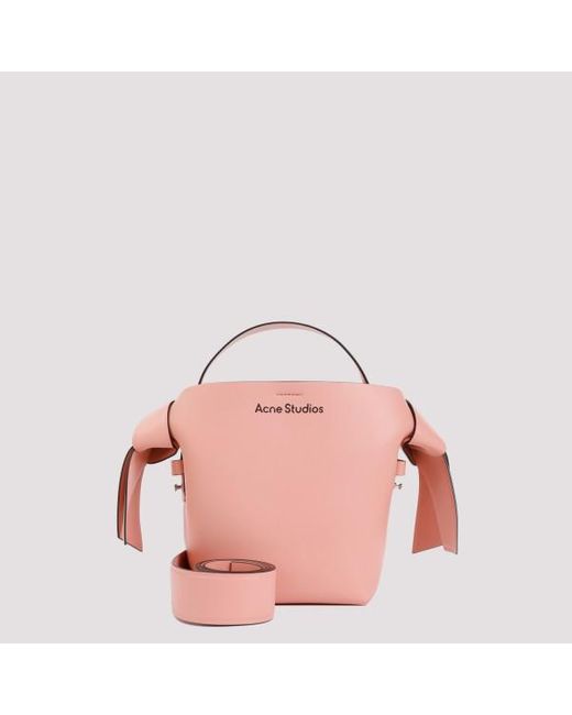 Acne Pink Musubi Mini Bag Unica