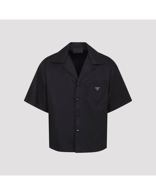 Prada Black Re-Nylon Shirt for men