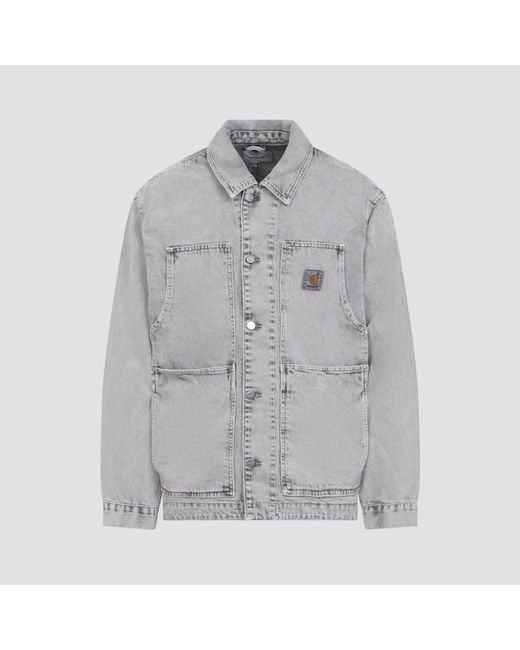 Carhartt Gray Denim Jackets for men