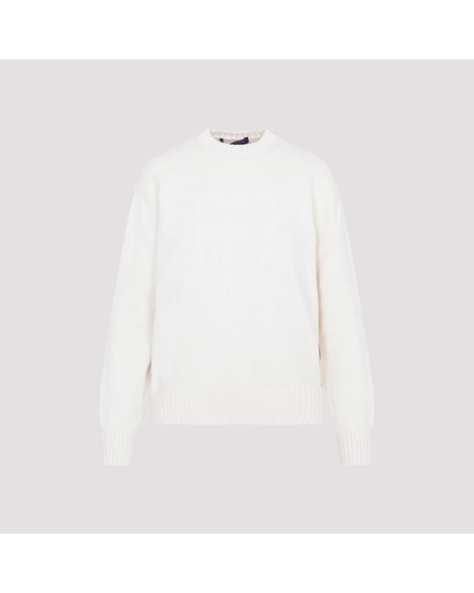 Ralph Lauren White Cozy Pullover Sweater