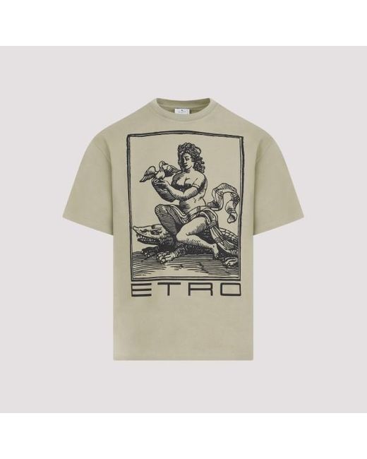 Etro Natural Cotton T-shirt Tshirt for men