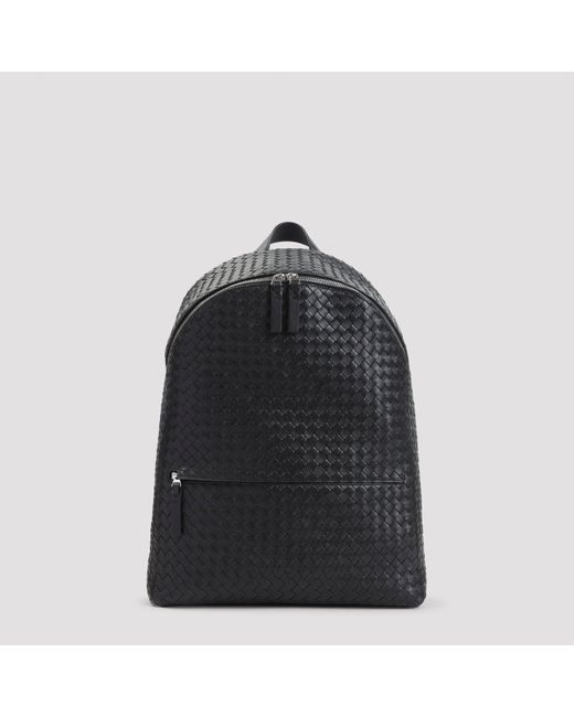 Bottega Veneta Black Intrecciato Backpack