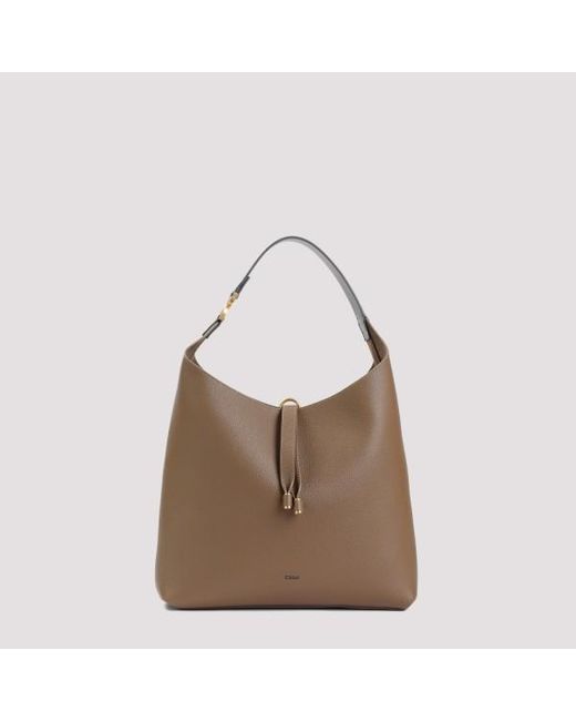 Chloé Brown Marcie Leather Bag Unica