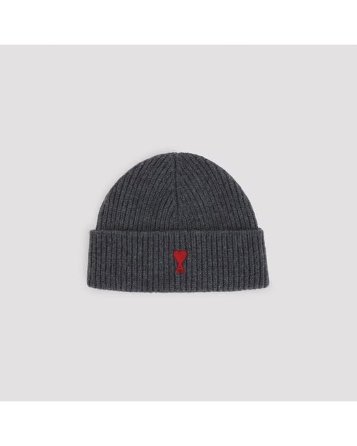 AMI Blue Adc Beanie for men