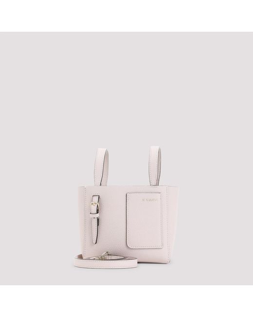 Valextra Pink Bucket Mini Shoulder Bag