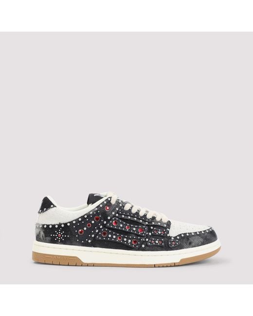 Amiri Blue Studded Skeleton Top Low Sneakers