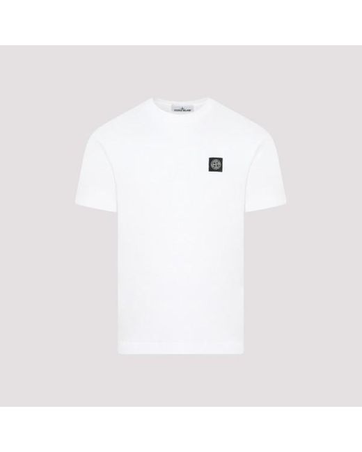 Stone Island White Cotton T-shirt X for men