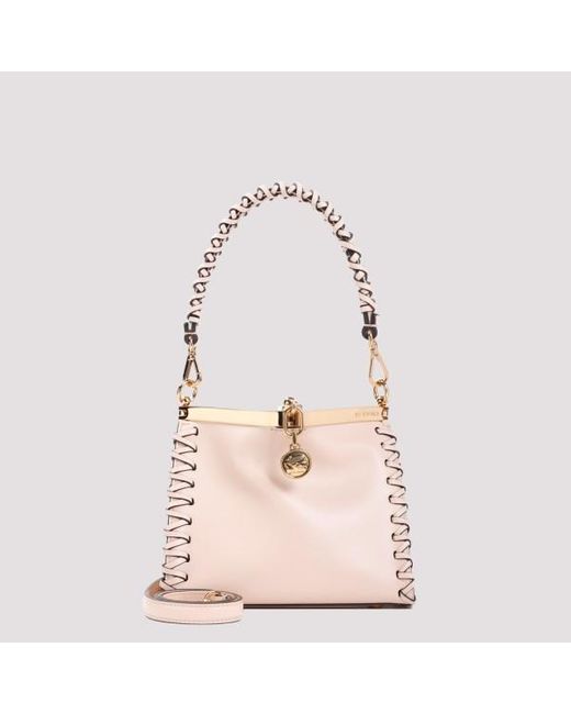 Etro Pink Vela Leather Small Bag Unica