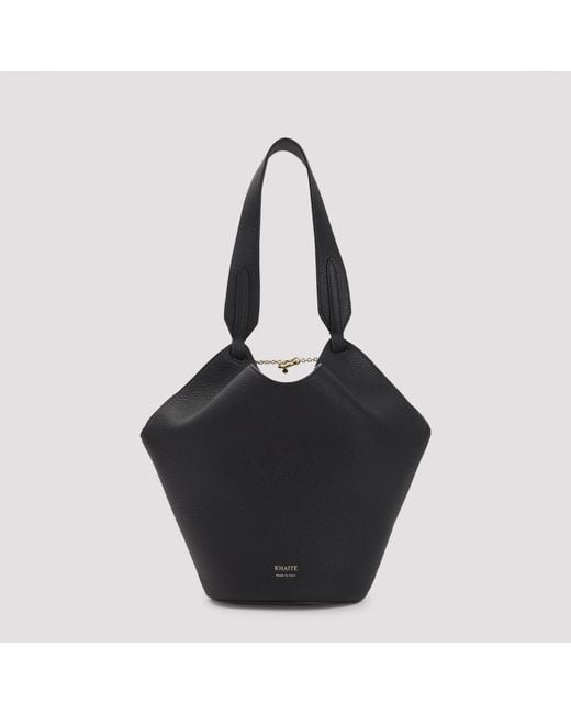 Khaite Black Lotus Mini Tote Bag
