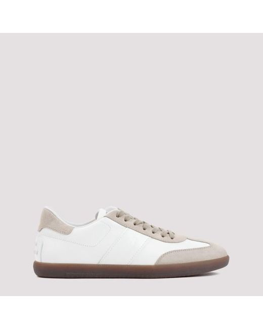 Tod's White Nappa Leather Sneakers for men