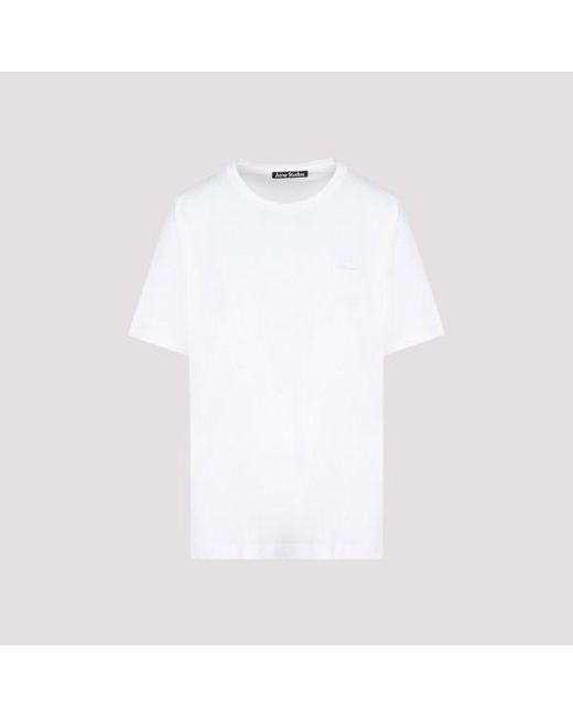 Acne White Nash Face T-shirt Tshirt