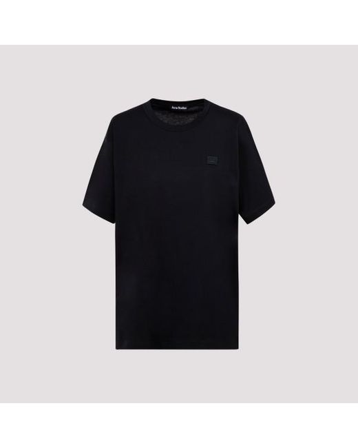 Acne Black Cotton T-shirt
