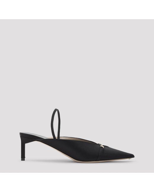 Tom Ford Black Satin Mules