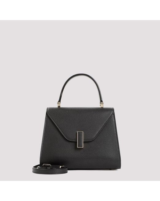 Valextra Black Elegant Mini Top Handle Handbag (W:22Cm H:16Cm D:12Cm)