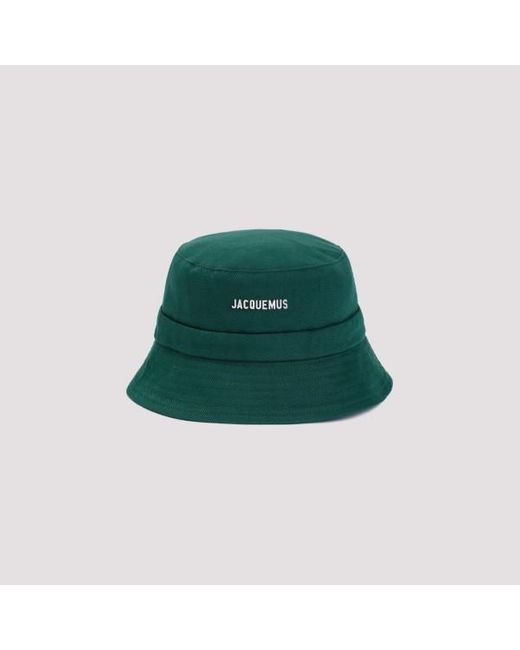 Jacquemus Green Cotton Le Bob Gadjo Hat for men