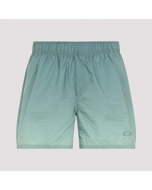 Oakley Green Nylon Swim Shorts for men