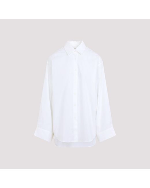 Frankie Shop White Tilda Wiof Sleeve Shirt