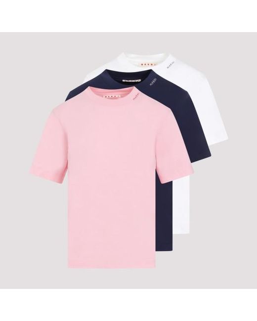 Marni Pink 3 Pack T-shirt