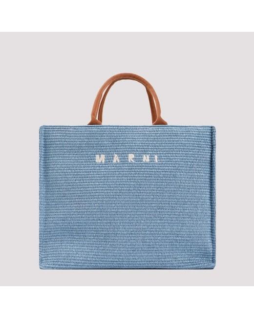 Marni Blue Large Basket Bag Unica