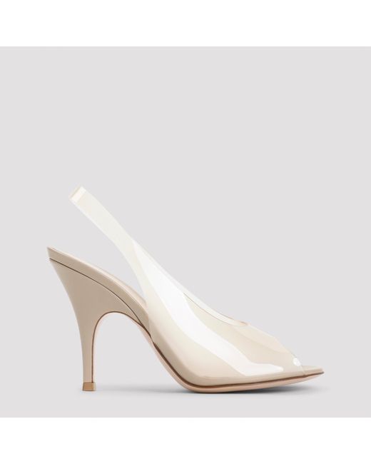 Gianvito Rossi White Amelie Mini Sandals With 9.5Cm Heel