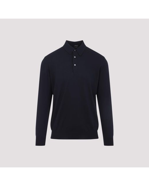 Kiton Blue Polo for men