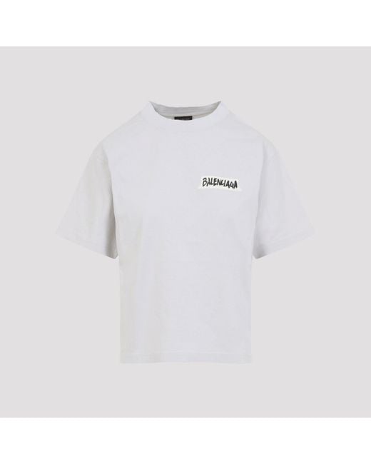 Balenciaga White T-Shirts